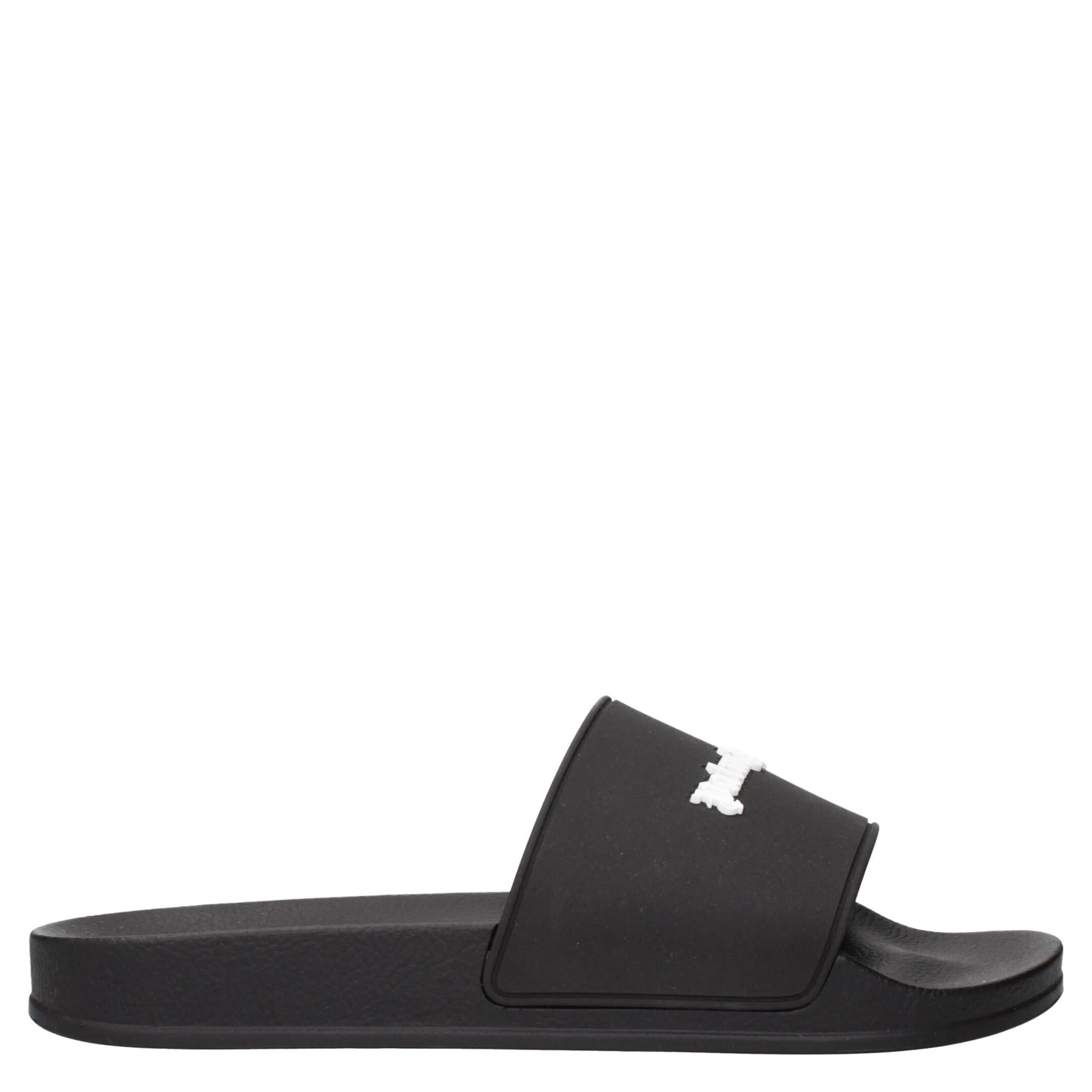 Black Cotton Slippers