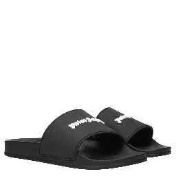 Black Cotton Slippers