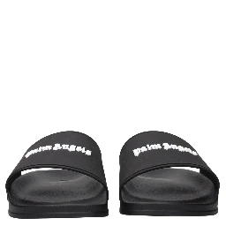 Black Cotton Slippers