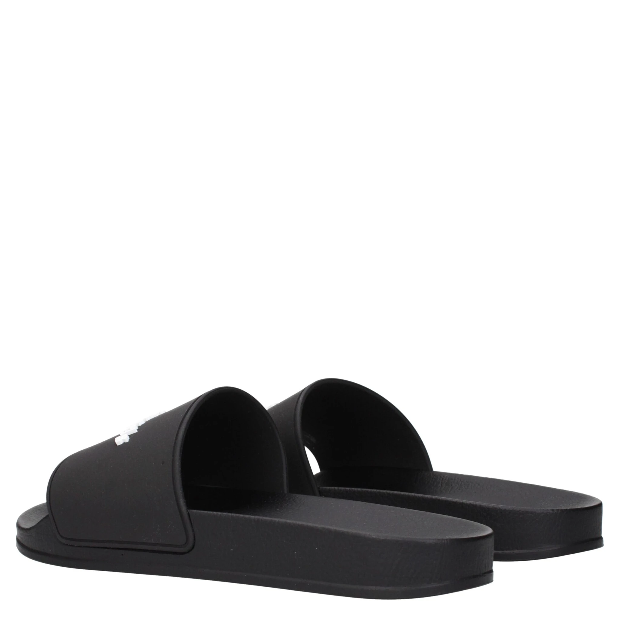 Black Cotton Slippers