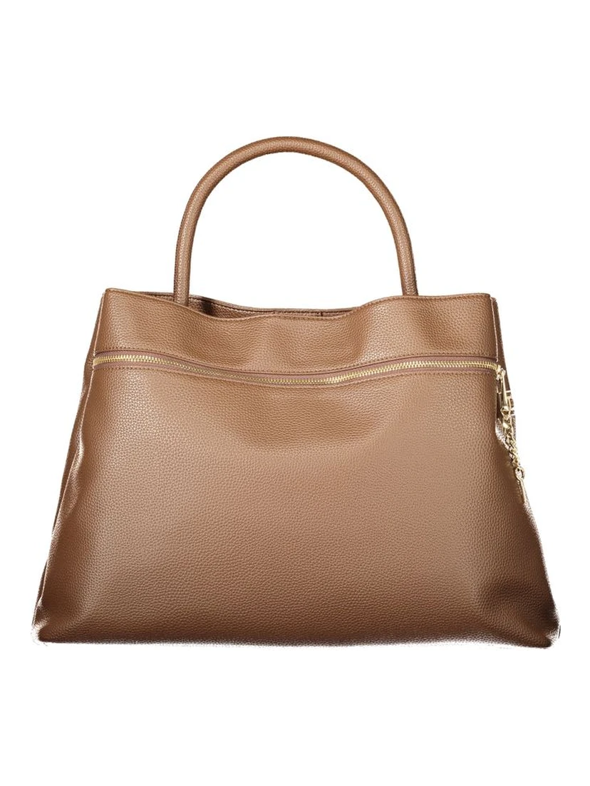 Brown Polyethylene Women Handbag