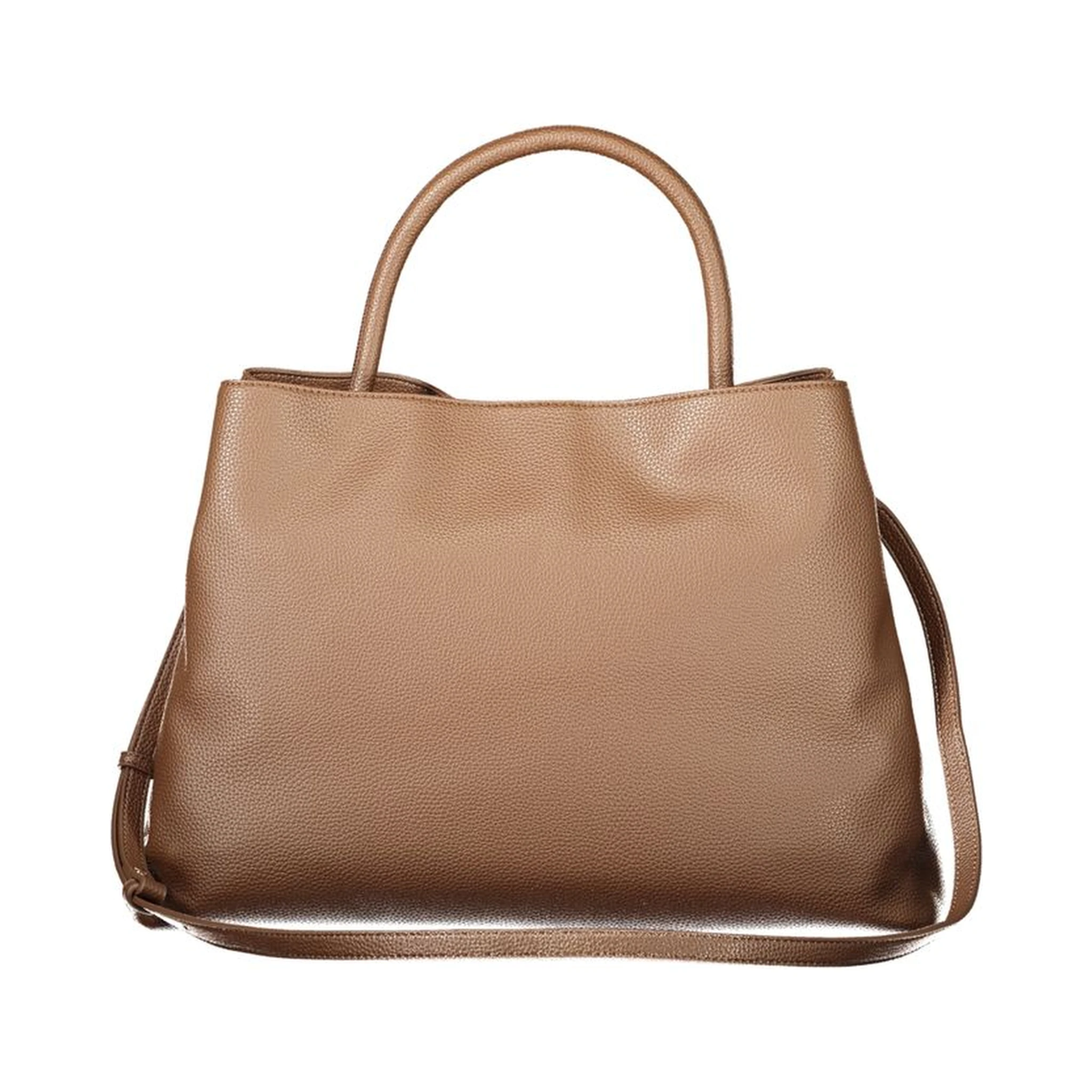 Brown Polyethylene Women Handbag