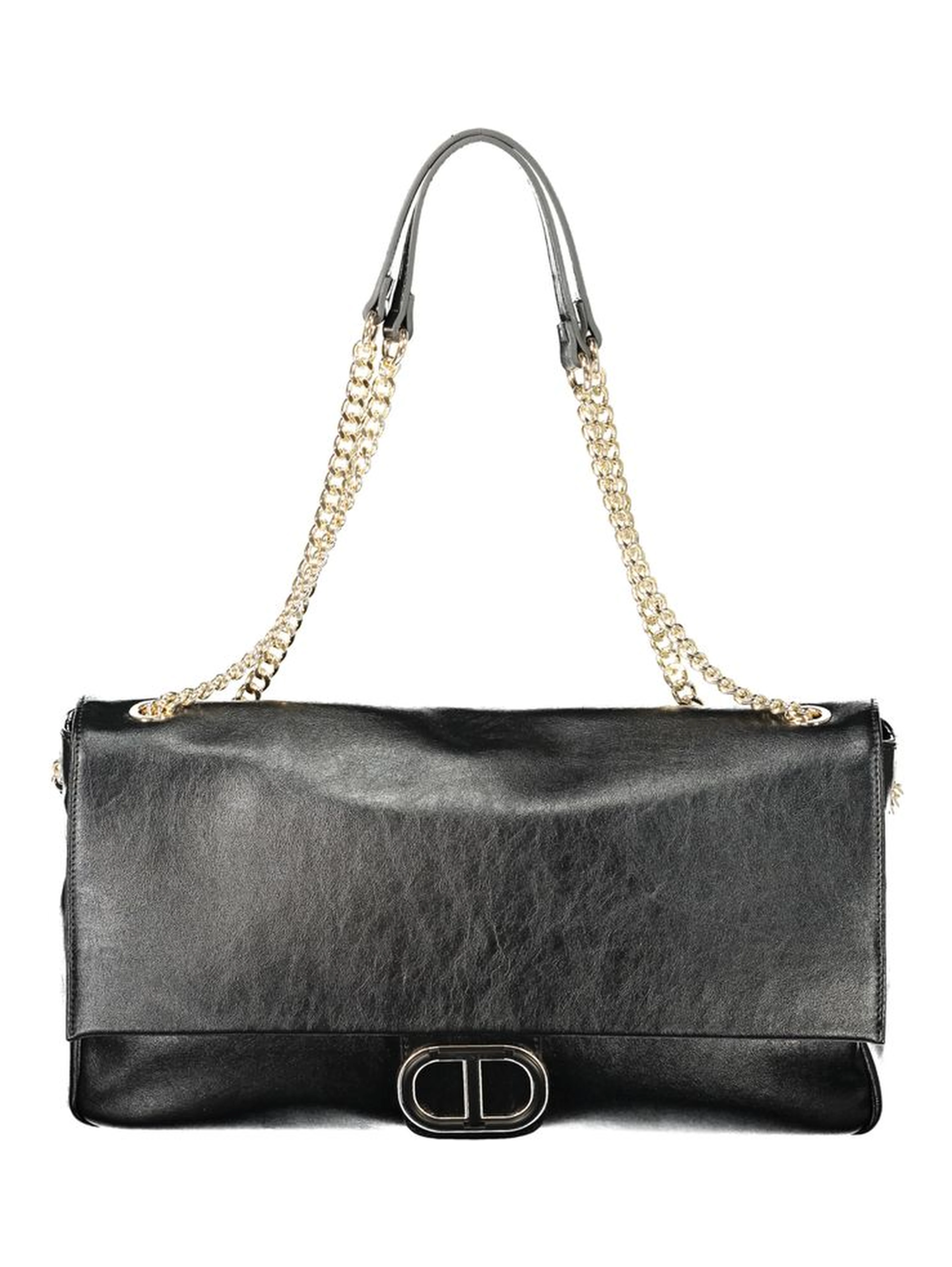Black Polyethylene Women Handbag