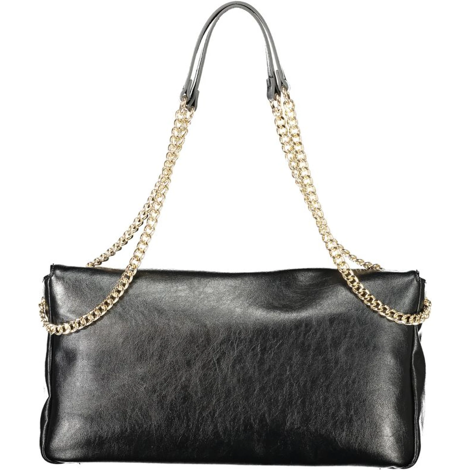 Black Polyethylene Women Handbag