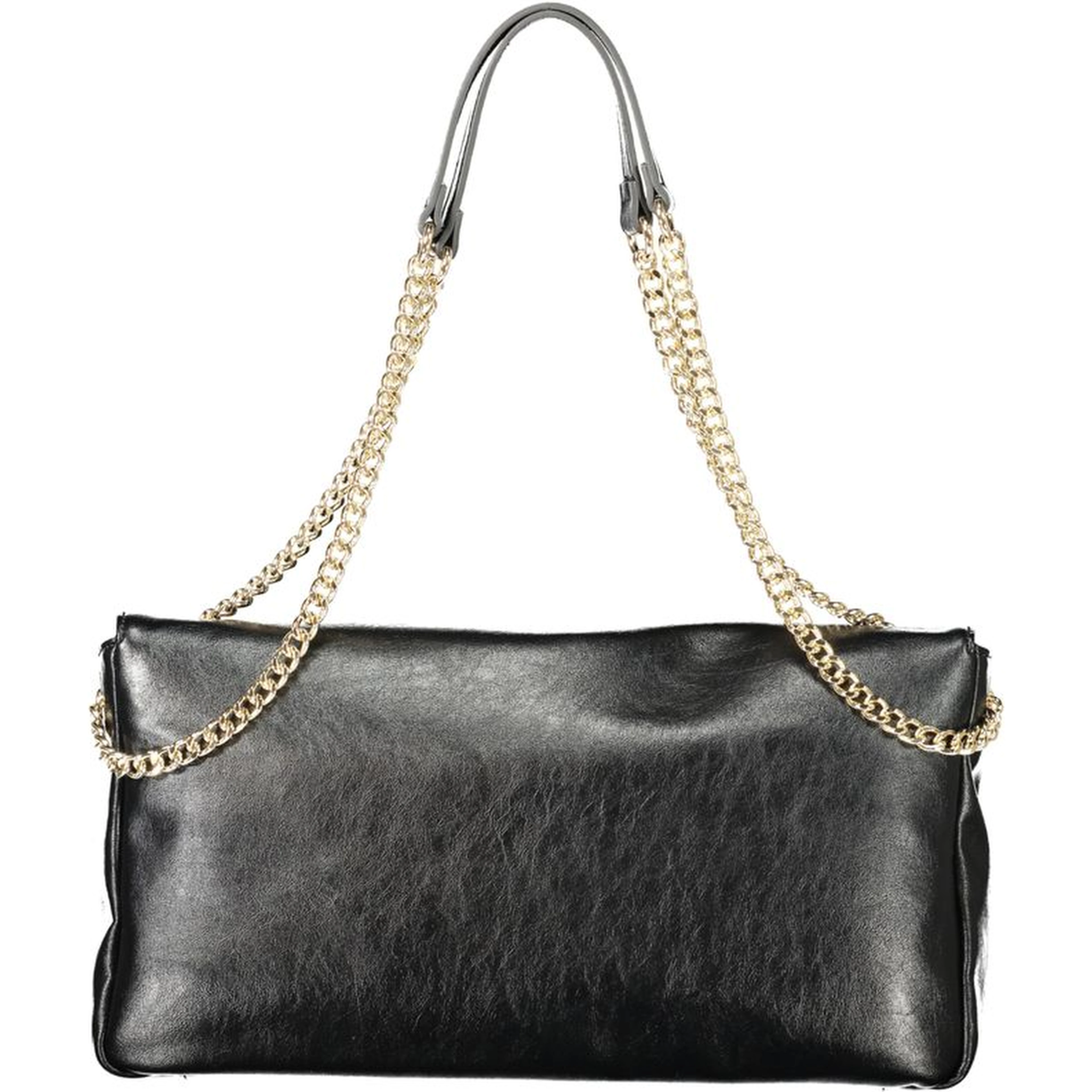 Black Polyethylene Women Handbag