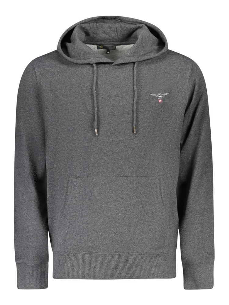 Gray Recycled Cotton Men Sweater