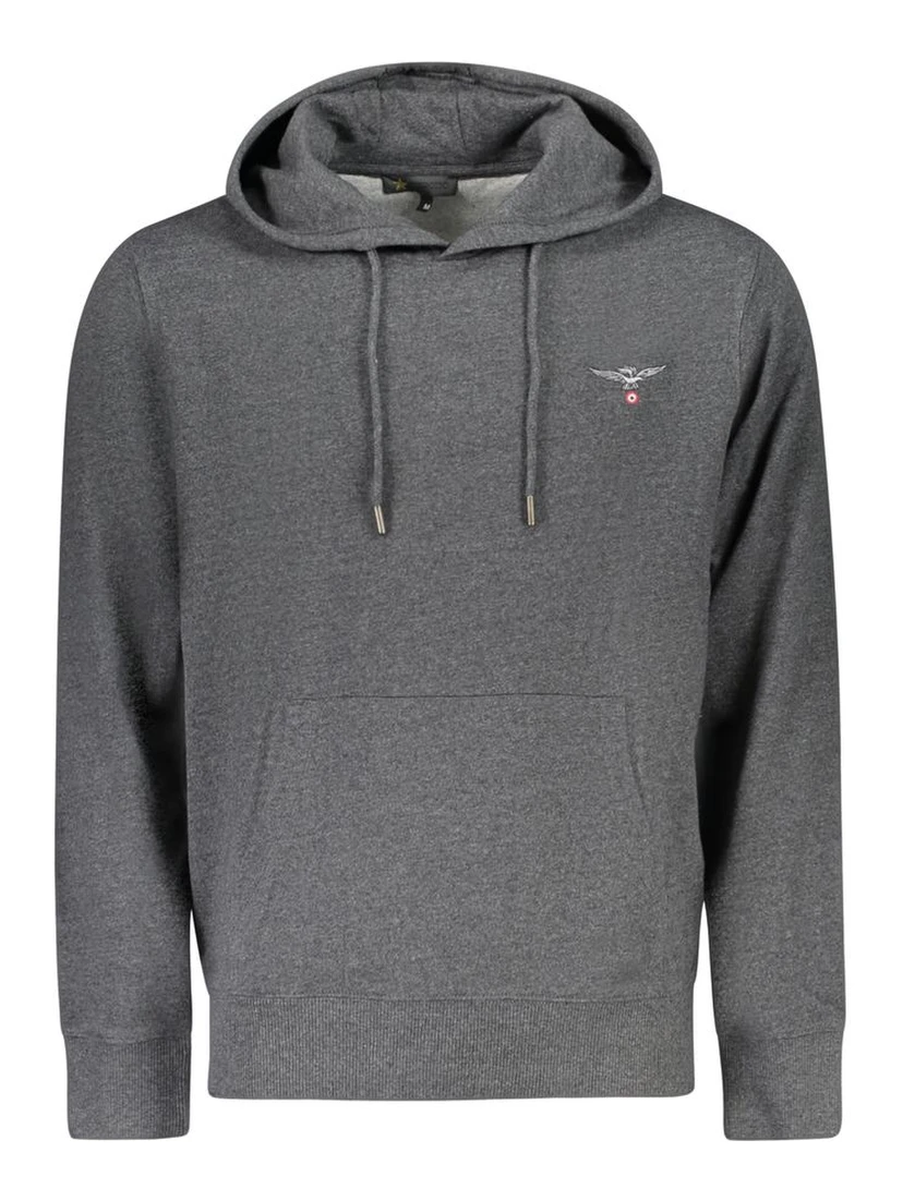 Gray Recycled Cotton Men Sweater