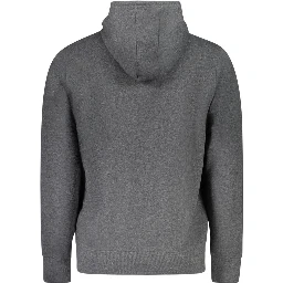 Gray Recycled Cotton Men Sweater