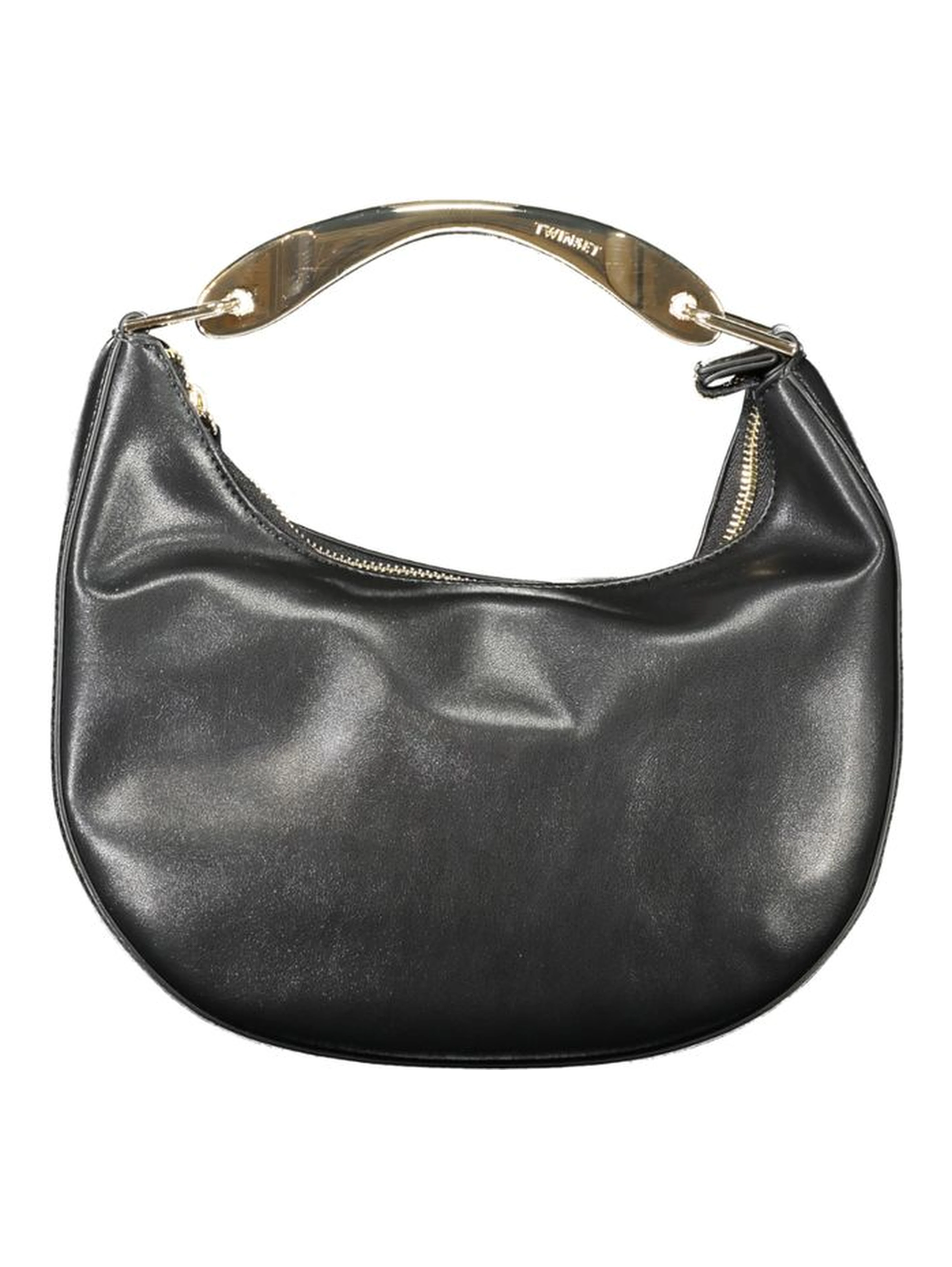 Black Polyethylene Women Handbag