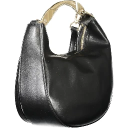 Black Polyethylene Women Handbag