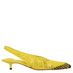 Yellow Leather Sandals