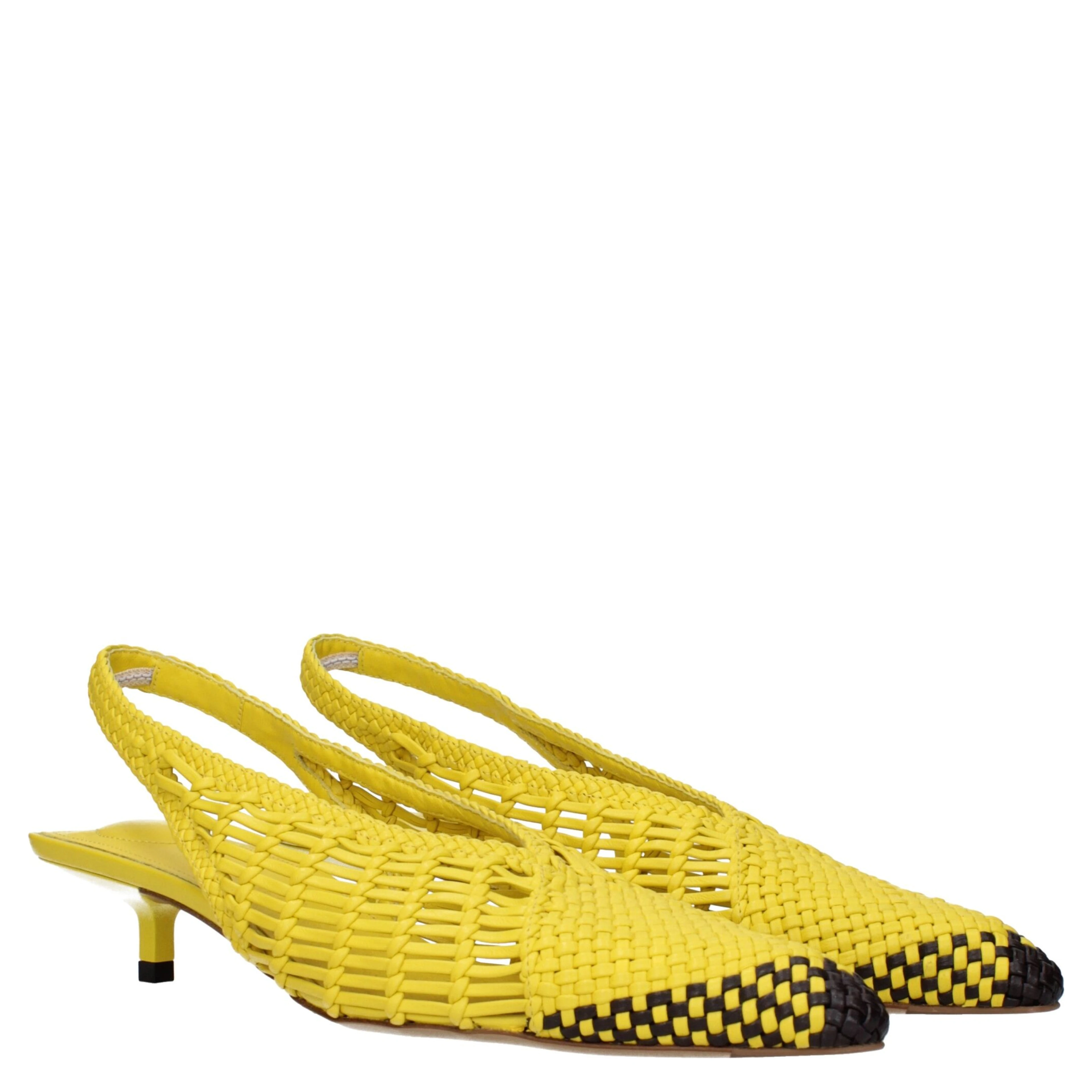 Yellow Leather Sandals