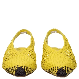 Yellow Leather Sandals