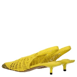 Yellow Leather Sandals