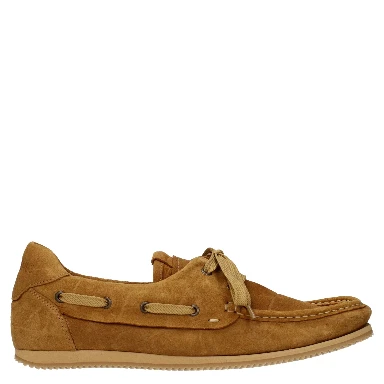 Brown Leather Slip-On Loafers