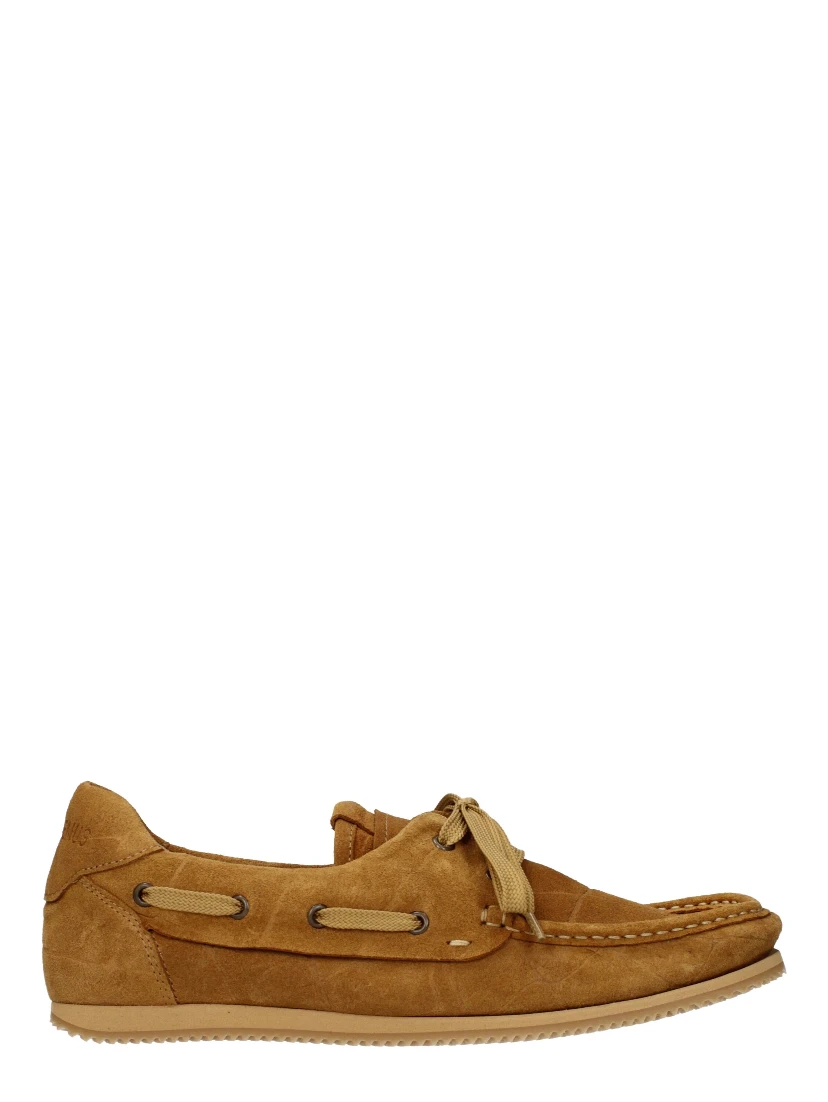Brown Leather Slip-On Loafers