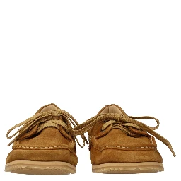 Brown Leather Slip-On Loafers