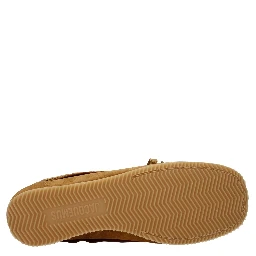 Brown Leather Slip-On Loafers