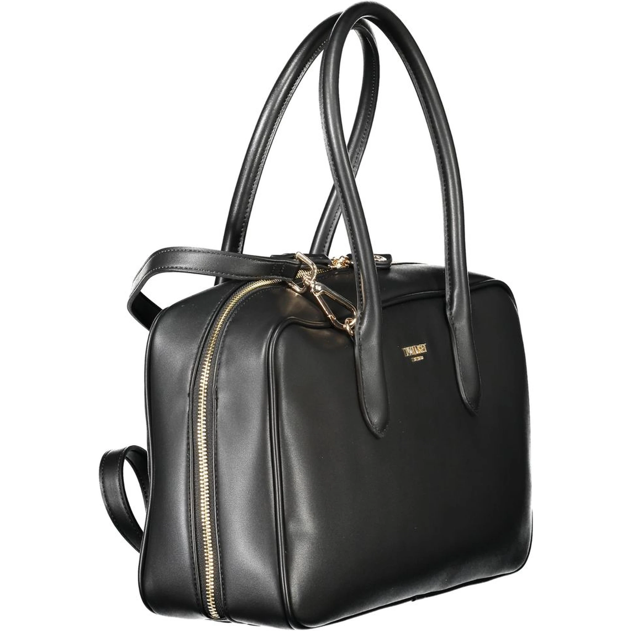 Black Polyethylene Women Handbag