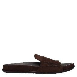 Brown Leather Slippers