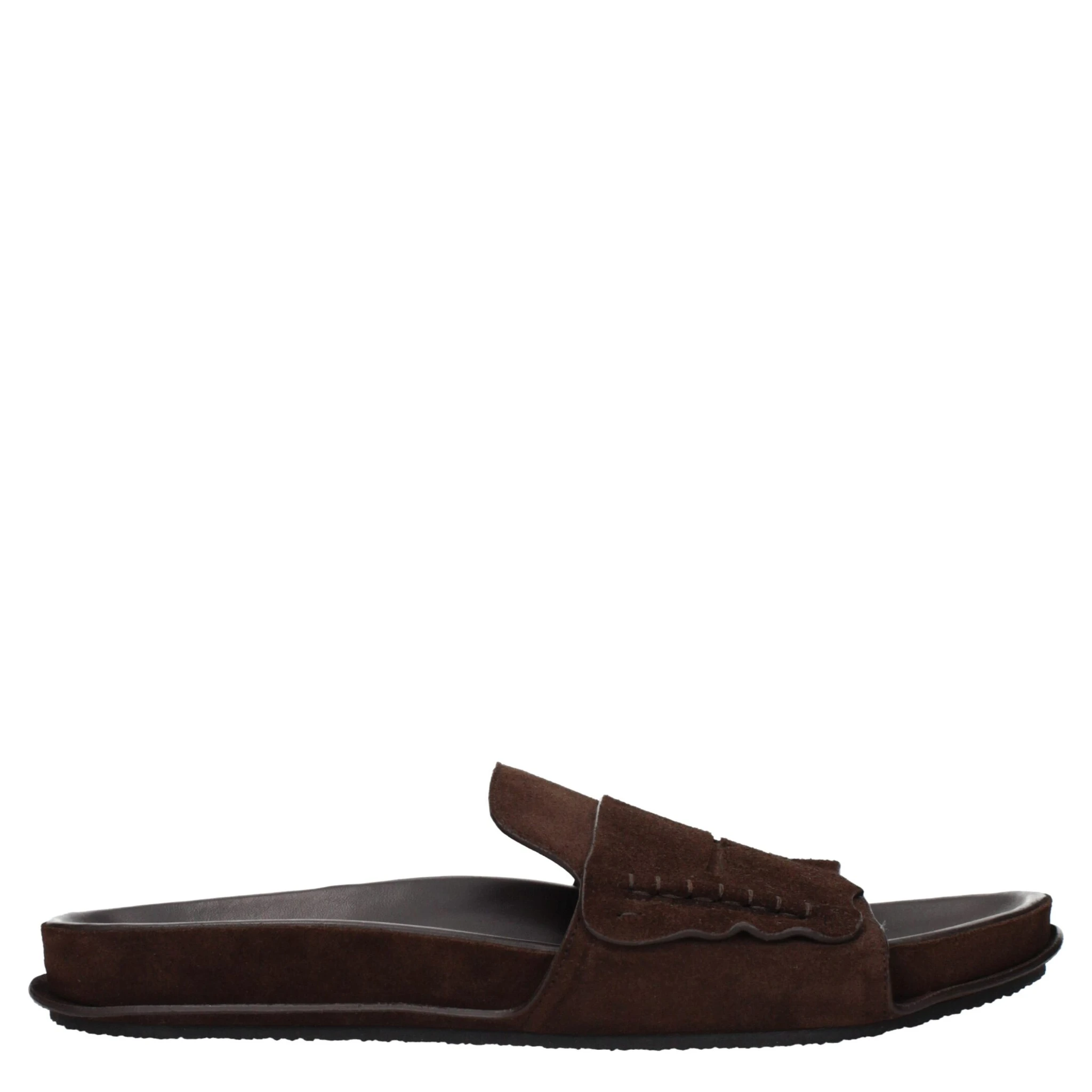 Brown Leather Slippers