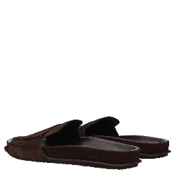 Brown Leather Slippers
