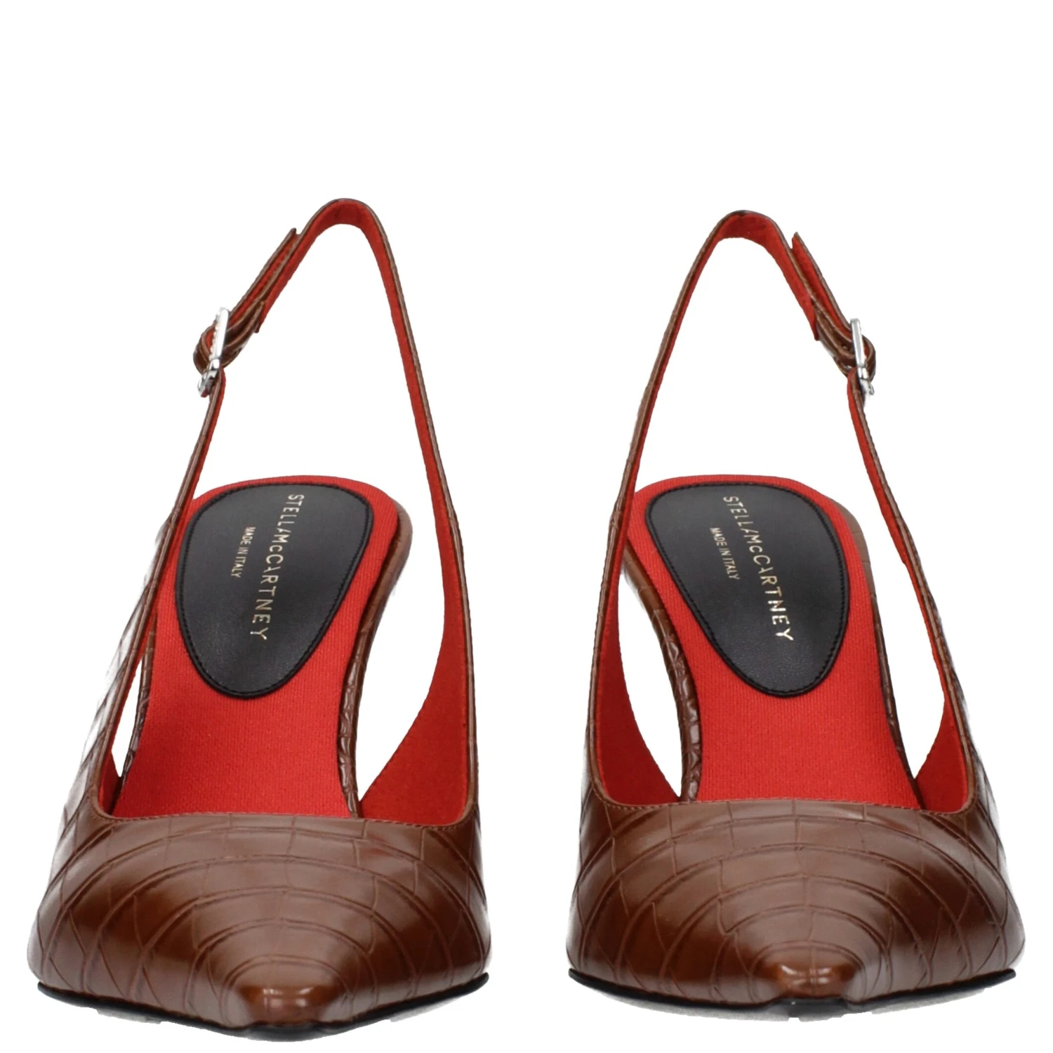 Brown Leather High Heel Pumps