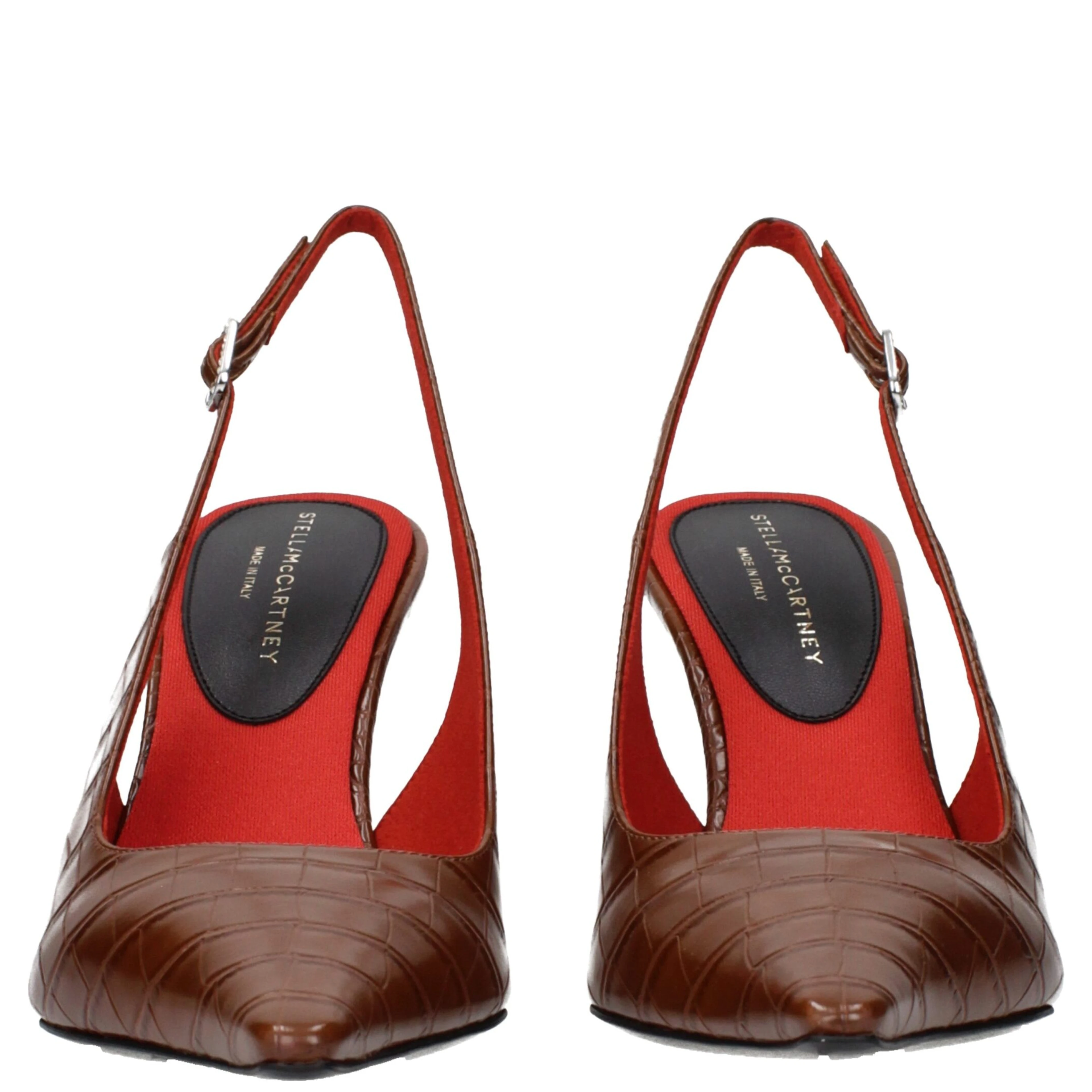 Brown Leather High Heel Pumps