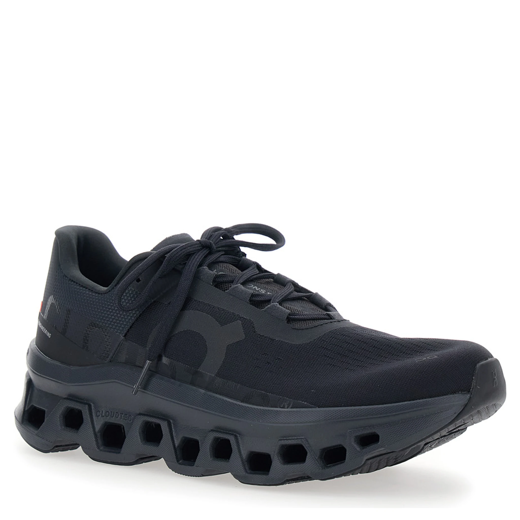 Cloudmonster Black Low Top Sneakers with Logo on the Side in Tech Fabric Man