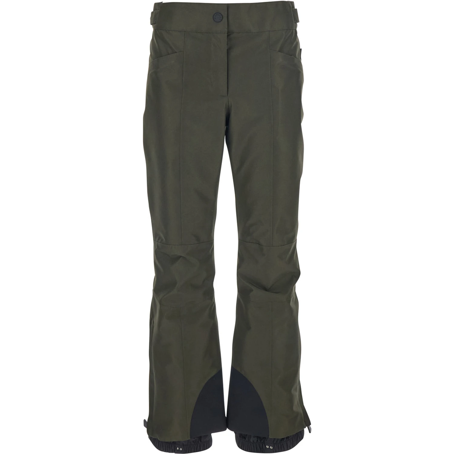 Green Pants with Elastic Drawstring Hem and Logo Patch on the Sleeve in Tech Fabric Woman