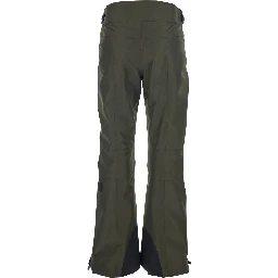 Green Pants with Elastic Drawstring Hem and Logo Patch on the Sleeve in Tech Fabric Woman