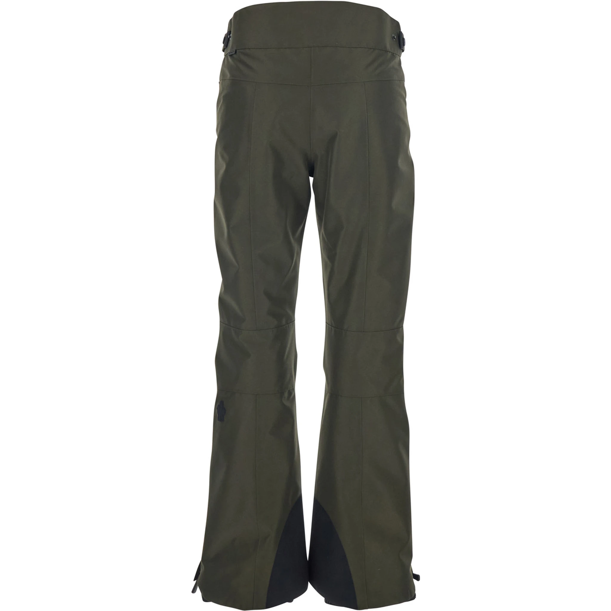 Green Pants with Elastic Drawstring Hem and Logo Patch on the Sleeve in Tech Fabric Woman