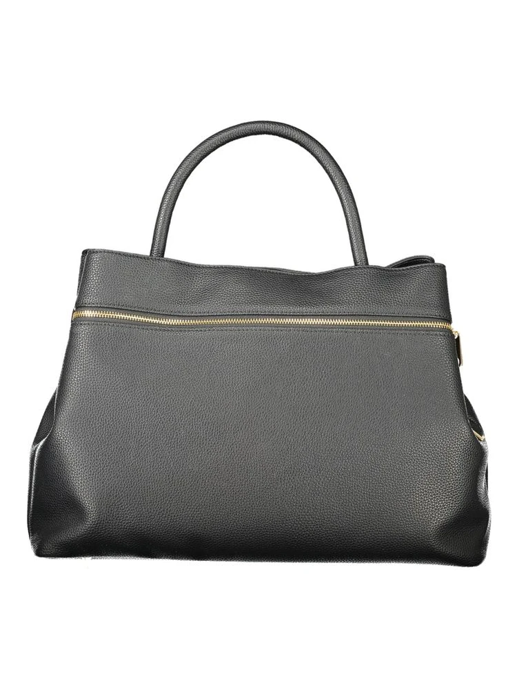 Black Polyethylene Women Handbag