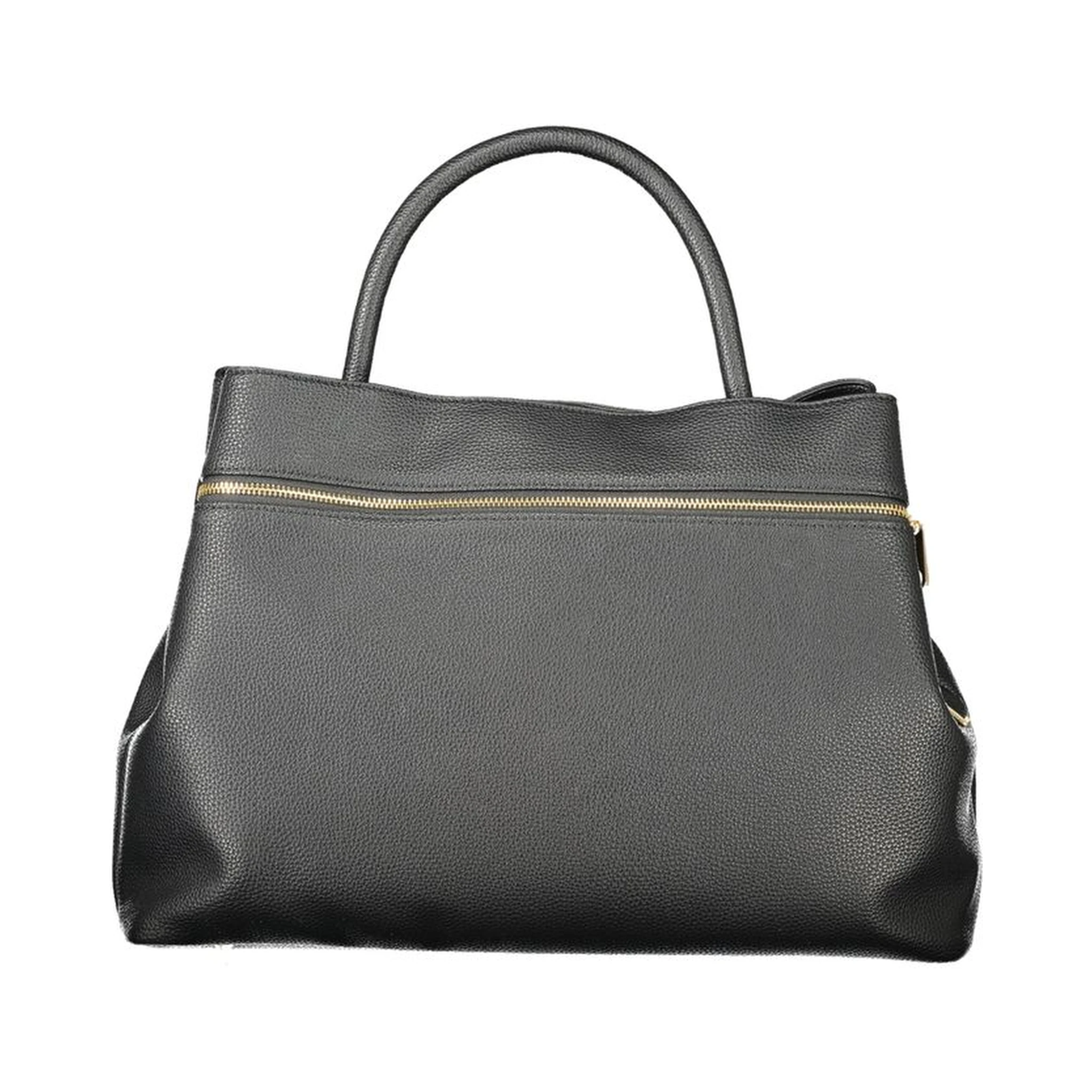 Black Polyethylene Women Handbag