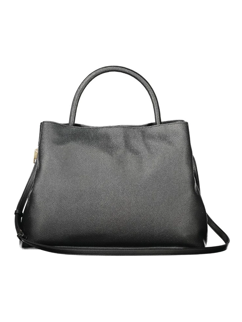 Black Polyethylene Women Handbag