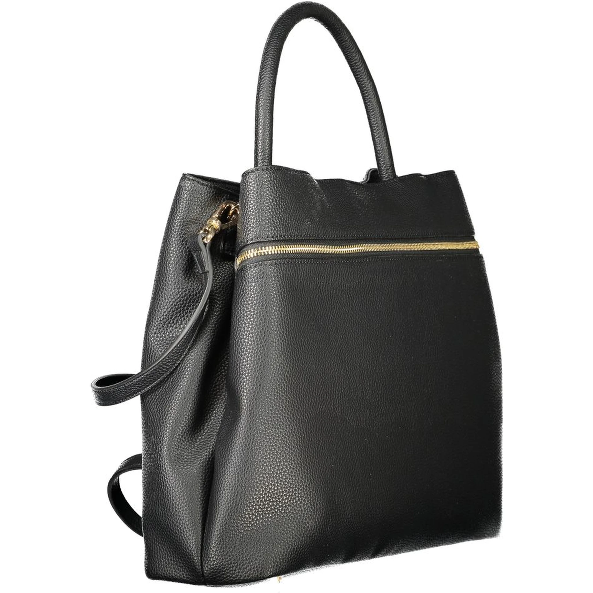 Black Polyethylene Women Handbag