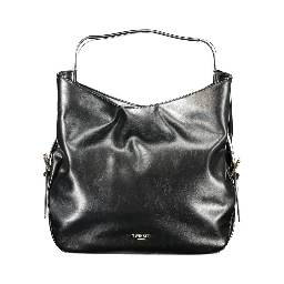 Black Polyethylene Women Hobo Bag