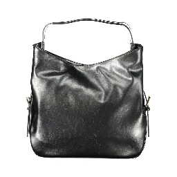 Black Polyethylene Women Hobo Bag