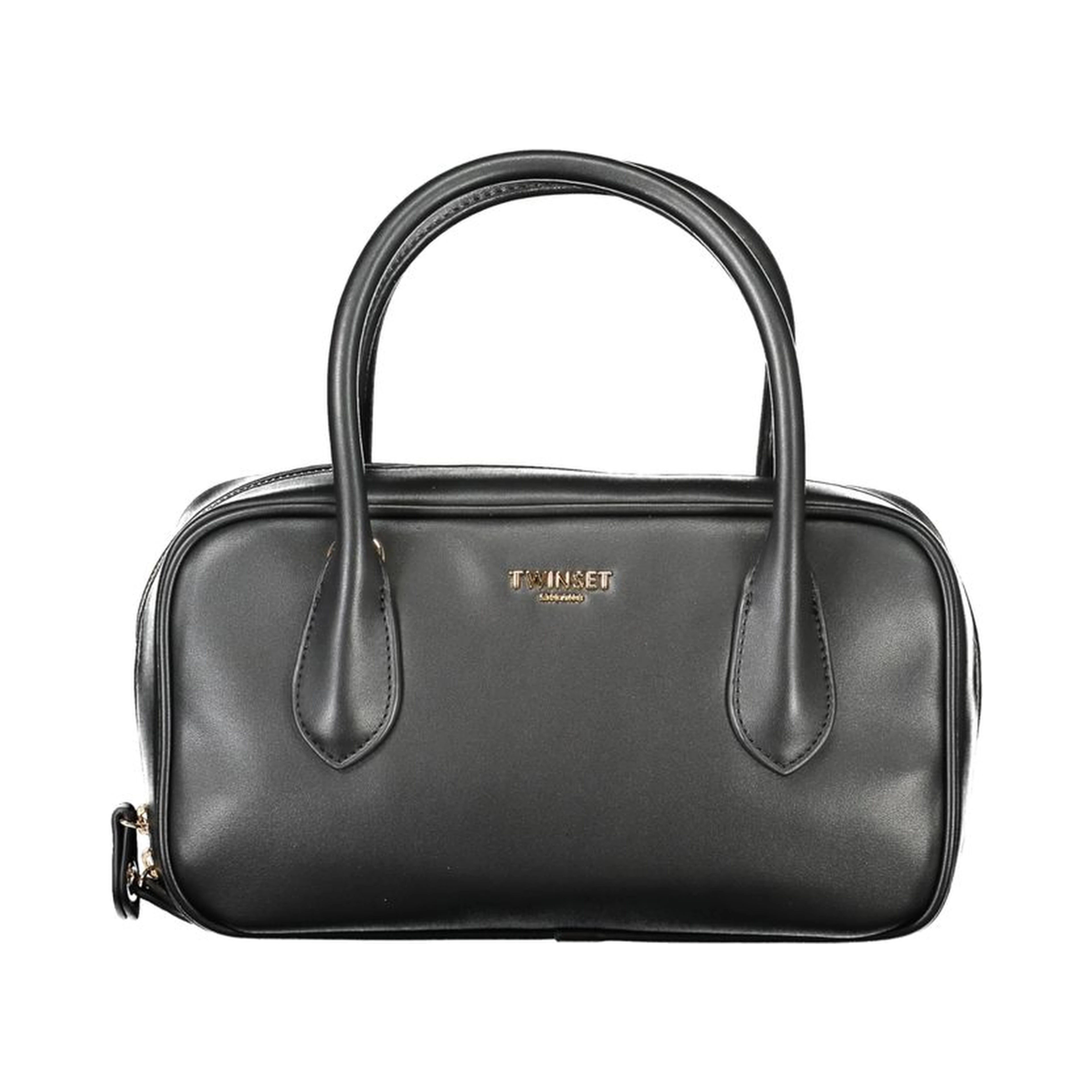 Black Polyethylene Women Handbag
