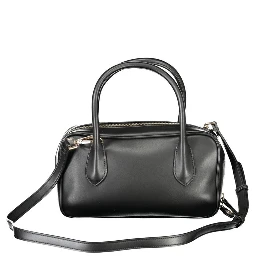 Black Polyethylene Women Handbag