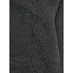 Grey Hoodie with Fixed Hood and Pony Embroidery on the Front in Cotton Blend Boy