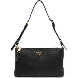 Shoulder bag with logo