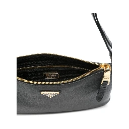 Shoulder bag with logo