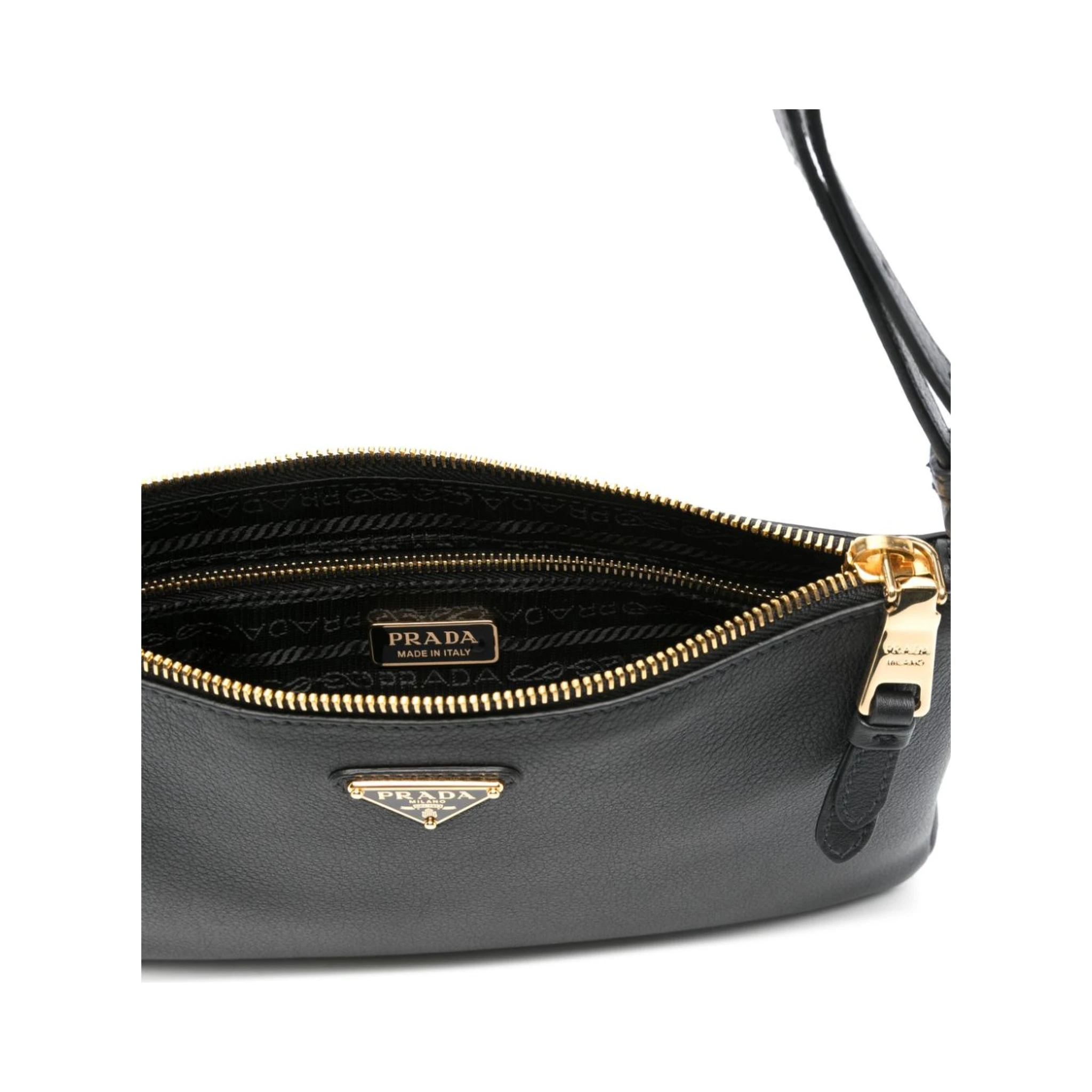 Shoulder bag with logo