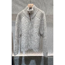 "Sienite Plume" jacket in cashmere and silk