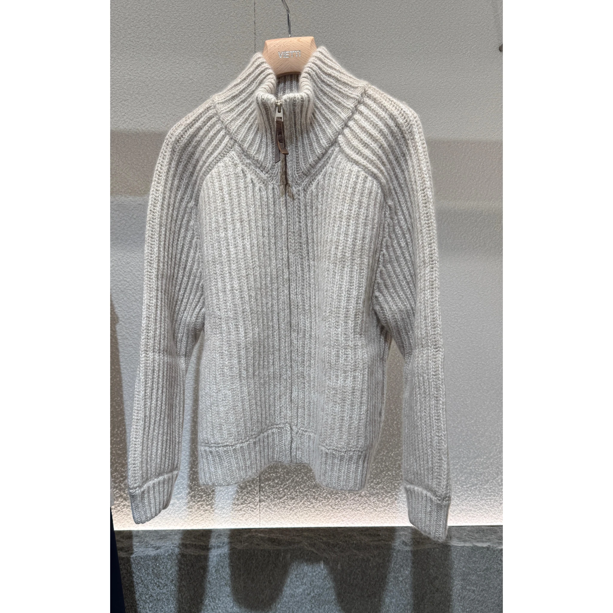 "Sienite Plume" jacket in cashmere and silk