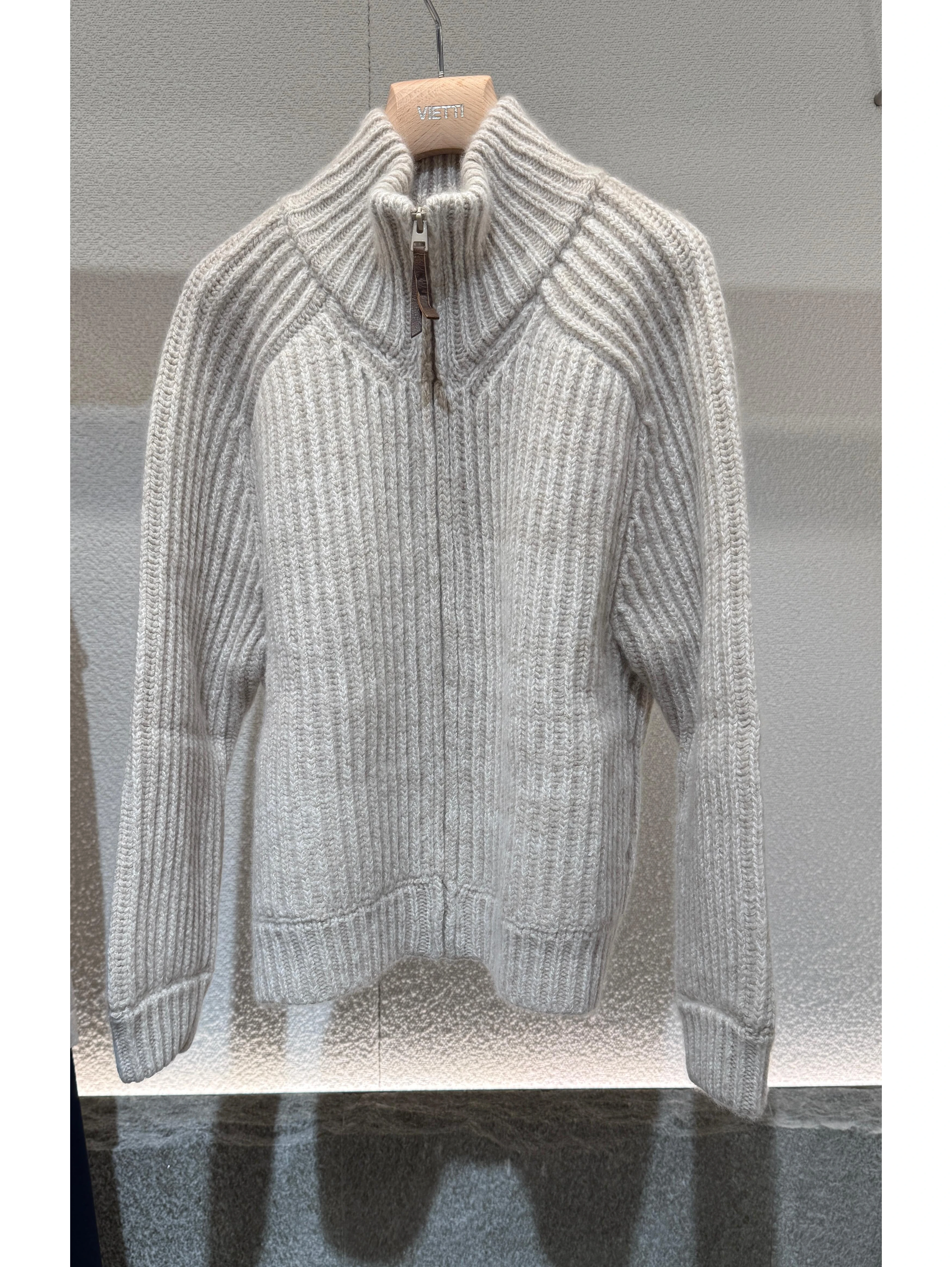 "Sienite Plume" jacket in cashmere and silk