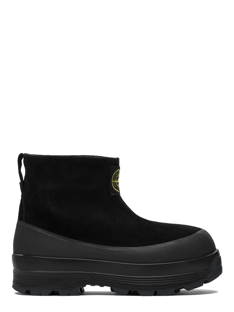 Suede leather ankle boots