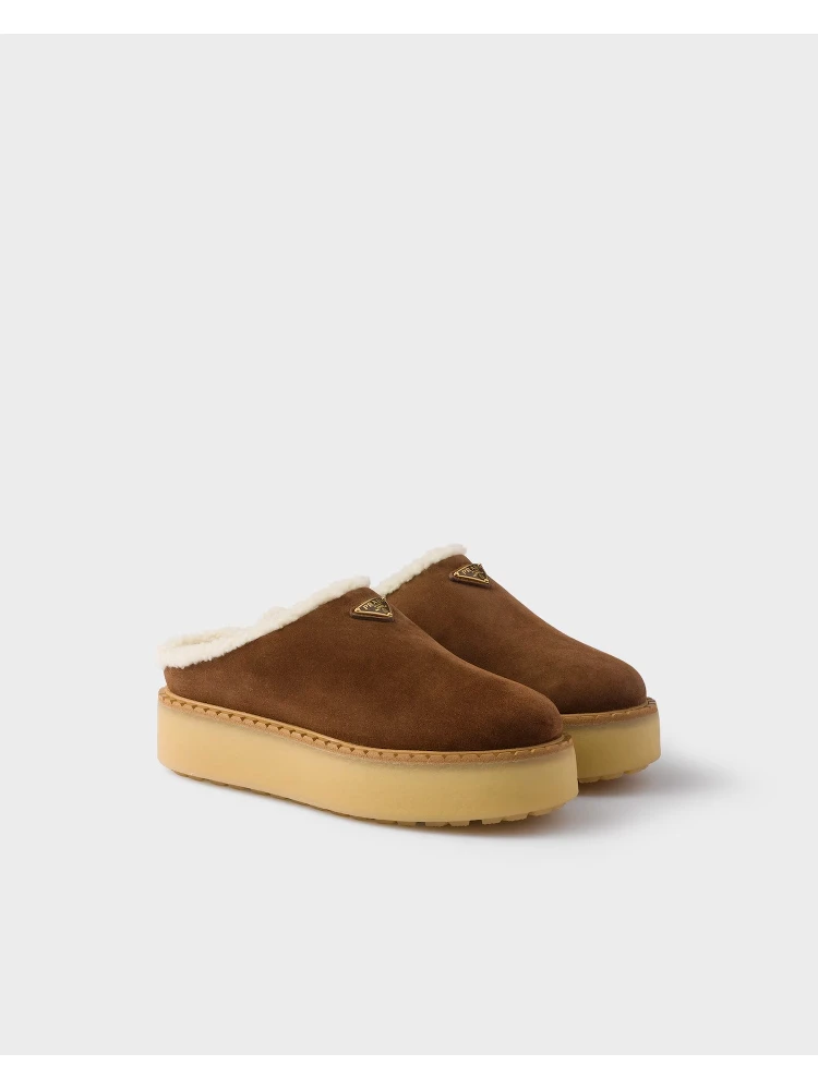 Suede leather slides alternative