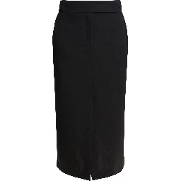 Midi skirt with double slit